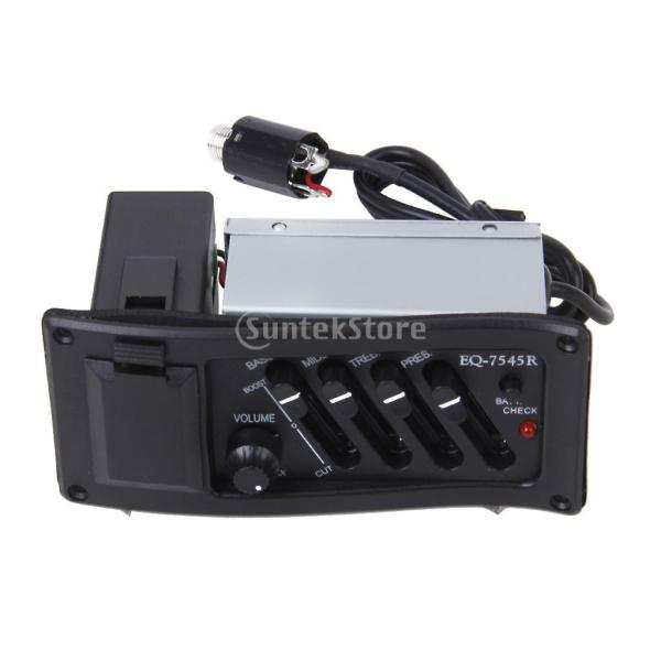 アコースティックギター用 EQ プリアンプ プラス ピックアップ