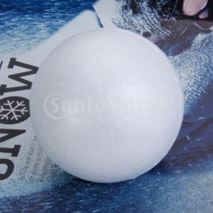 発泡ボール 工作素材 スチロール 丸球 白球 塗装可能 クリスマス飾り 手づくりベース 8cm 10個組