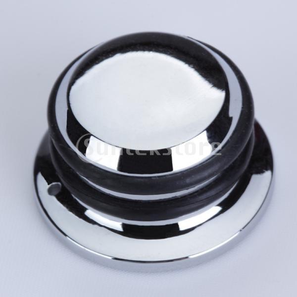 Non-brand エレキ ギターパーツ クロムメッキノブ 亜鉛合金 銀色