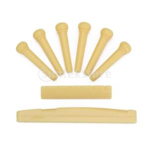 プラスチック ブリッジピン サドル ナット アコースティックギター用