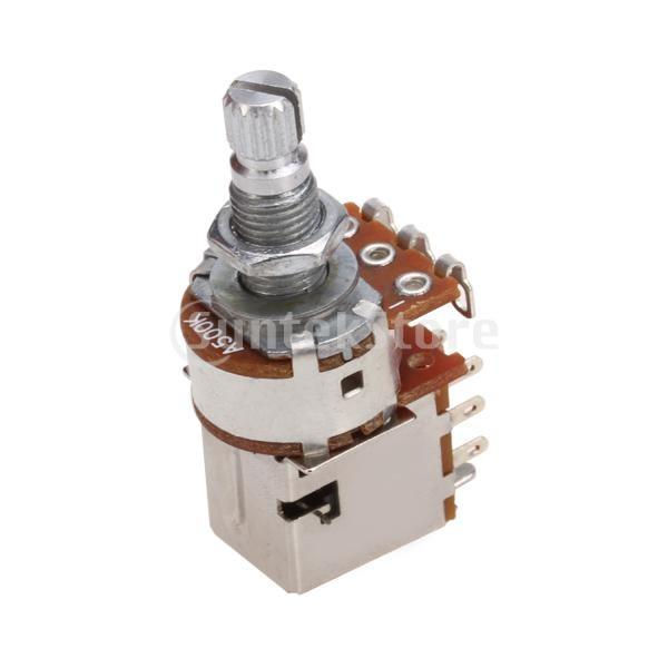 Non-brand A500k プッシュプル ギター コントロール ポット ポテンショメータ