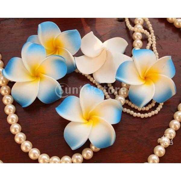 [ノーブランド品]結婚式 ウェディング パーティー用 造花 フラワーヘッド  (ライトブルー) 10...