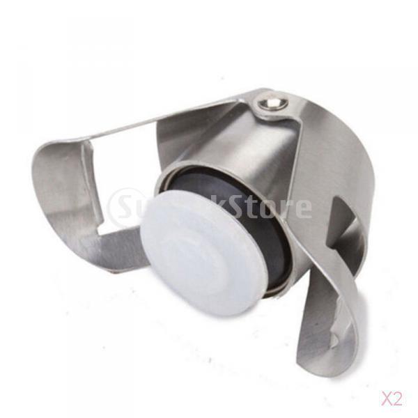 2個入り ワインボトルストッパー ステンレス鋼製  シャンパンワイン貯蔵 プラグ キャップ コルク