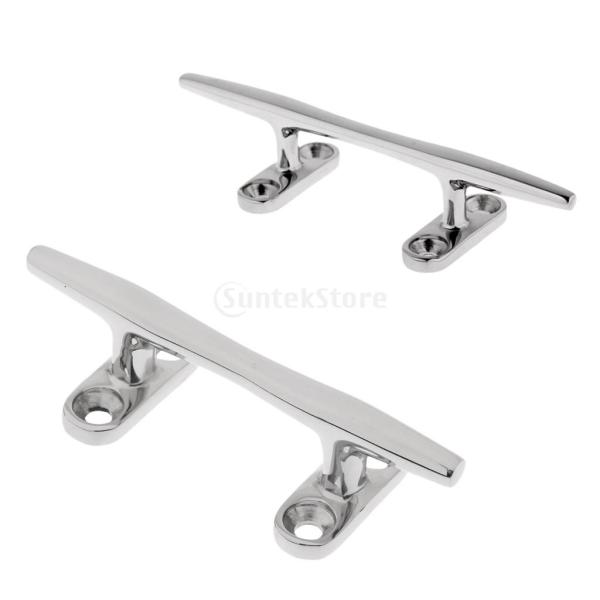 2個 ボートドック ロープクリート ドッキングアクセサリー ボートアクセサリー 10cm＆ 15cm