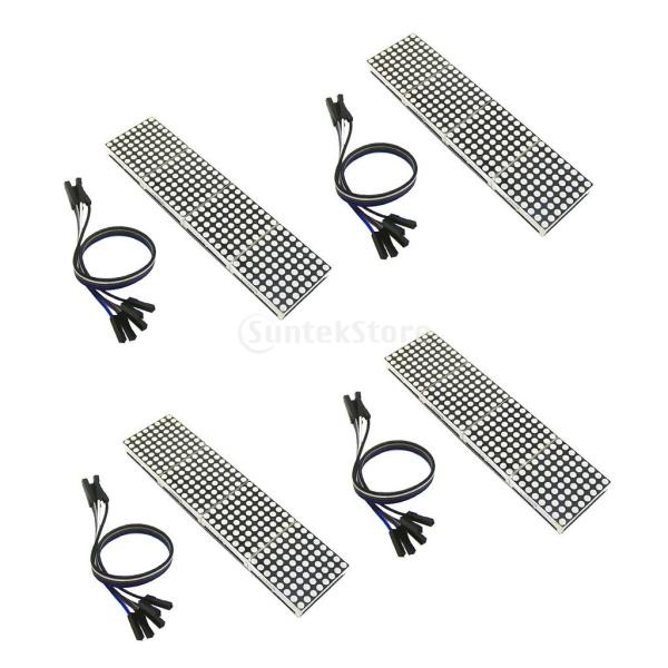 KOZEEY 4セット ドットマトリクス 5Pライン 用 8桁  LEDディスプレイ 制御モジュール