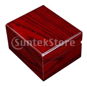 4本ヴィンテージレッドウッドウォッチボックスケースディスプレイジュエリー収納オーガナイザーギフト