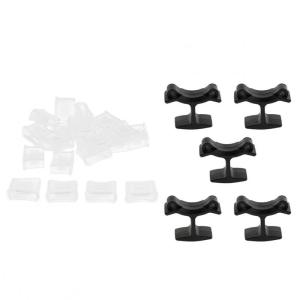 5xレフリーホイッスルフィンガークリップホルダー＆20ピース/個ホイッスルマウスヒップクッション