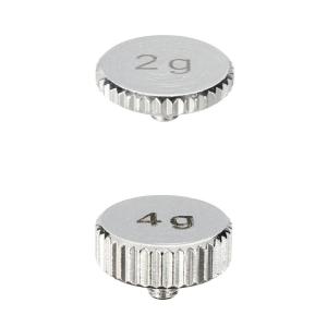 2ピース 蓄音機シェルウェイト メタル ターンテーブルカートリッジパーツ
