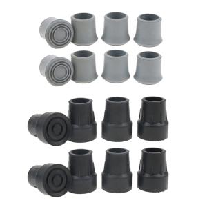 杖 ゴム 内径22mm 先ゴム 杖用 杖先替えゴム 先端保護 トレッキングポール 登山スティック 16本セット