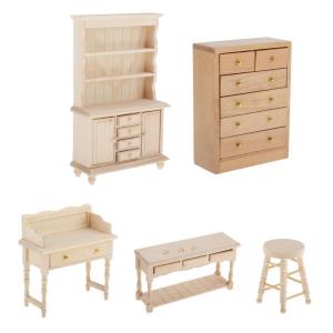 1/12 ミニチュア家具 食器棚 カップボード /ドールハウス/収納家具