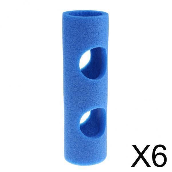 6xスイミングプールアクセサリートレーニングエイド穴あきウォグルヌードルコネクター30cm