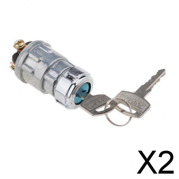 2xUnil12Vイグニッションシリンダースイッチロック+2キー3カートラック用ポジション