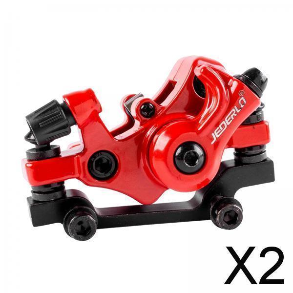 2xSolidバイクディスクブレーキキャリパーR160 / F180ローターディスクキャリパーレッド...