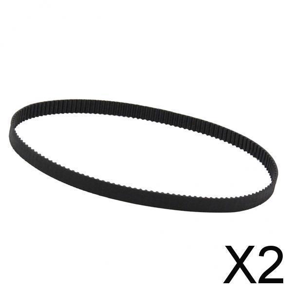 2x1ピース3DプリンターベルトクローズドループラバーGT2タイミングベルト2GT-6ブラック158...