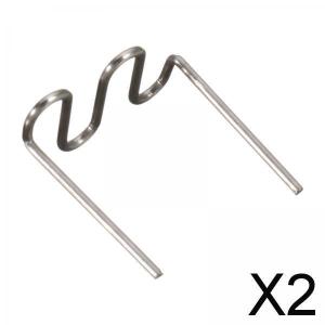 プラスチックホッチキス溶接機修理用2x100pcsホットステープルウェーブステープル0.6mm