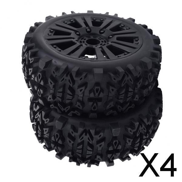 4xRCカーホイールリムタイヤ1 / 8RCトラギートラックアクセサリークライミングロッククローラー