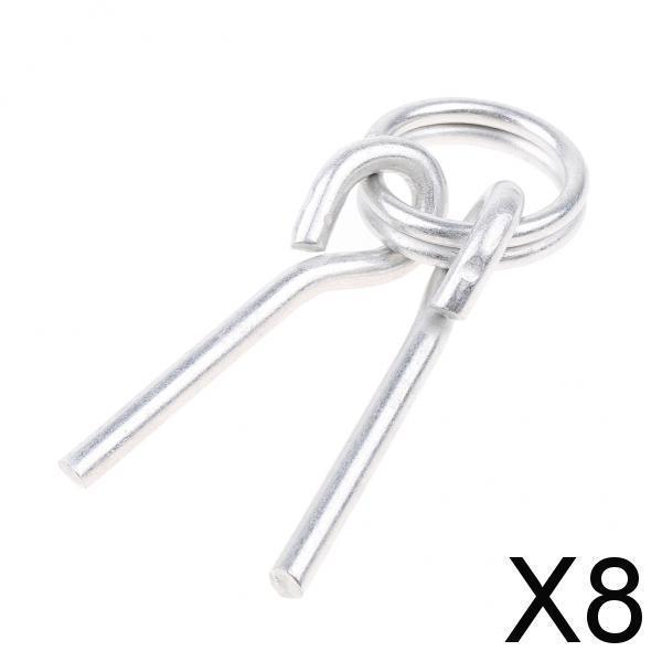 アウトドアキャンプハイキング旅行用の2ピン付き8xAwningテントポールリング