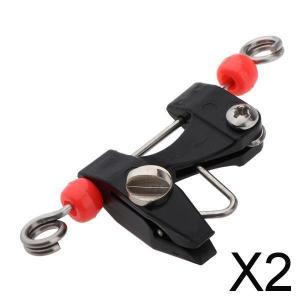 2xトローリングクリップリリースクリップカイトアウトリガーダウンリガーのボートフィッシング