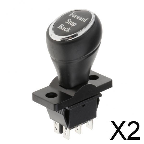 2x6ピン3ポジションジョイスティックスイッチカーパタースイッチブラックバッフル付き