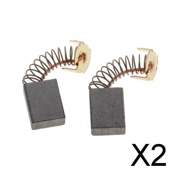 2x2Pcs電気モータースプリングカーボンブラシスペアDIY部品交換