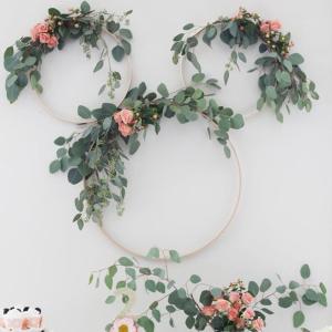 アートクラフト40cm用4x刺繍フープ木製ラウ...の詳細画像1