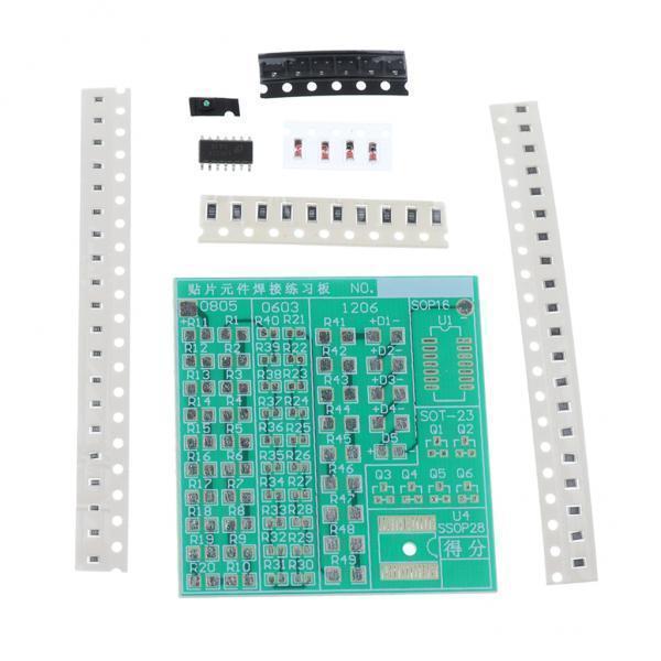 2xSMDコンポーネント溶接練習ボードはんだ付け練習DIYキット