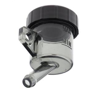 2xモーターサイクルリアブレーキマスターシリンダーオイルリザーバータンクカップブラック