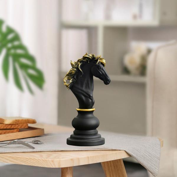 国際チェス彫刻装飾置物オフィスアートワーククラフトナイト+チェスの駒の像の彫刻工芸品の家の装飾テーブ...