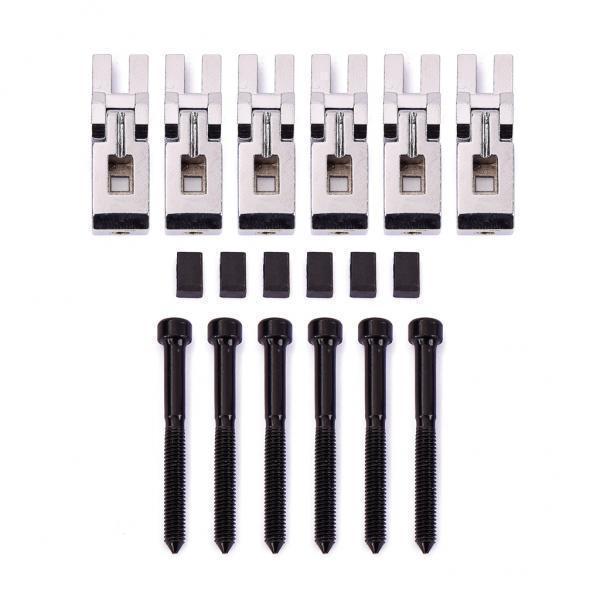 フロイドローズストリングパーツ用の2x6Pcsダブルロッキングシステムサドルブリッジセット