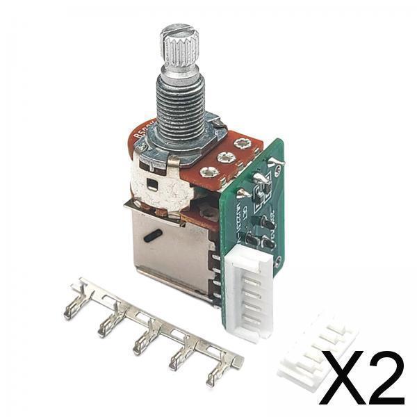 LPエレキギター交換用プロフェッショナルプッシュプルポット交換パーツ2個。