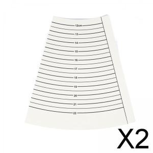 2xブレスレットサイザー内周測定ポータブル12-22cmブレスレットマンドレル