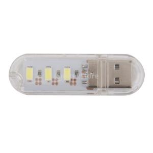 ノーブランド品 3-LEDポータブル　　USB ライトランプ　ニポケットカードランプ　装飾　作業に適用
