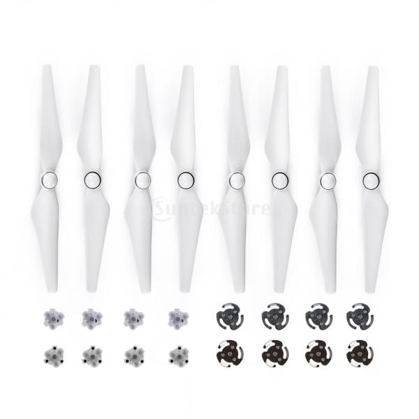 白色 4ペア DJIファントム4に適用 プラスチック製 9450 プロペラ CCW CW