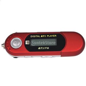 Baoblade Baoblaze 4GB/8GB 3色 USB MP3プレーヤー　デジタルプレーヤー　記録　音楽ビデオ　FMラジオ機能付き - レッド　, 4GB