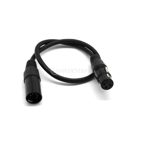 Dovewill DMXアダプター XLR 5ピンオス XLR 3ピンメス ケーブル
