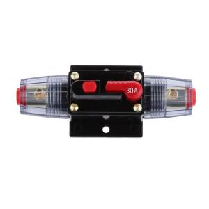 マニュアルリセット回路ブレーカ 12V 24V 車 自動ボートオーディオヒューズホルダー - 30A