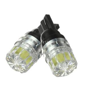 2個 ホワイト 12V T10 5050 5 SMD LED 電球ランプ サイドマーカー ターンシグナルライト