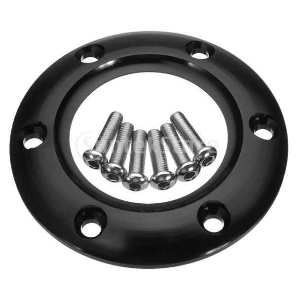 90mm 6穴 ステアリングホイール ハンドルホーンボタン センターリング 車用アクセサリー