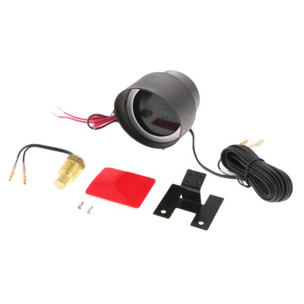 DC 12V / 24V車LCDデジタル電圧計水温メーターw /センサー17mm