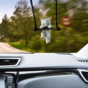 かわいいスイング猫車のペンダント自動車室内装飾自...の商品画像