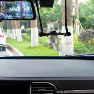 かわいいスイング猫車のペンダント自動車室内装飾...の詳細画像1