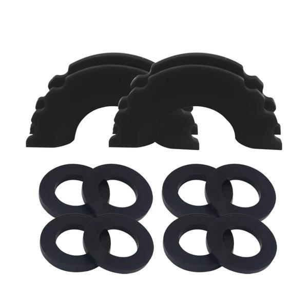 D リング シャックル アイソレーター 簡単取り付け 3/4 インチ 車用 スペアパーツ ブラック