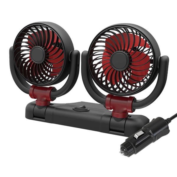 車の車の電気冷却ファン折りたたみ式ダブルヘッド車のダッシュボード用 24V