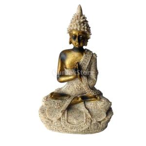 置物＃2を刻ん色相砂岩瞑想仏像彫刻の手｜stk-shop