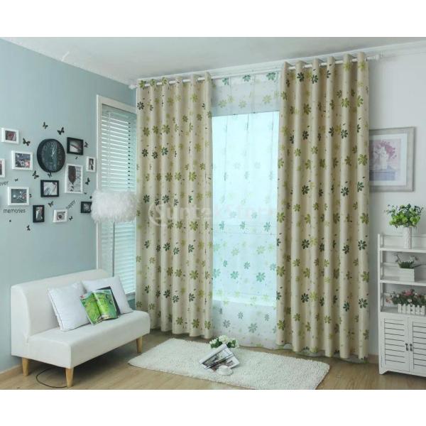 100 * 250センチメートル葉のパターンの窓の部屋遮光パネルブラックアウトカーテンドレープグリー...