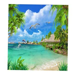 タペストリー 風景 3D 壁掛け 防水 海 ハ...の詳細画像4