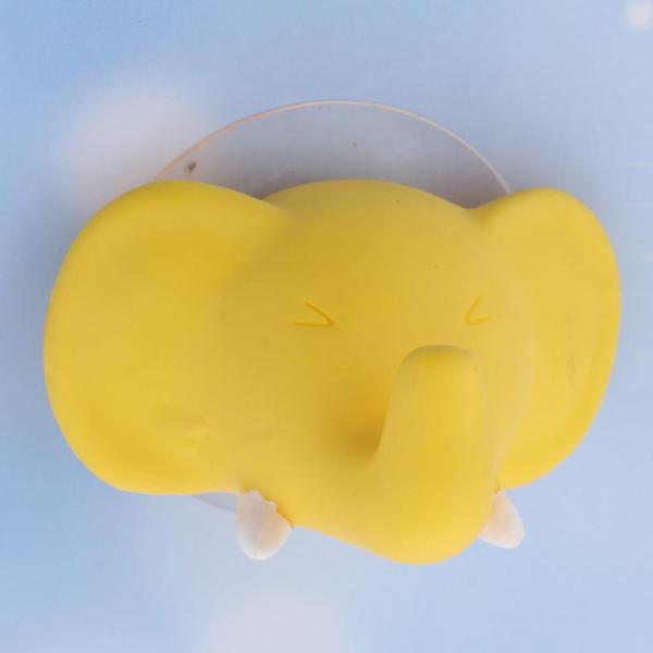 かわいい漫画の動物の形の歯ブラシ ホルダー タオル レール フック黄色の象