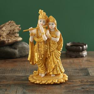 ヒンドゥー教の主クリシュナ像?ホームマンディール寺院プージャのためのインドのアイドルクリシュナ置物?インドムルティ仏彫刻宗教的な贈り物｜stk-shop