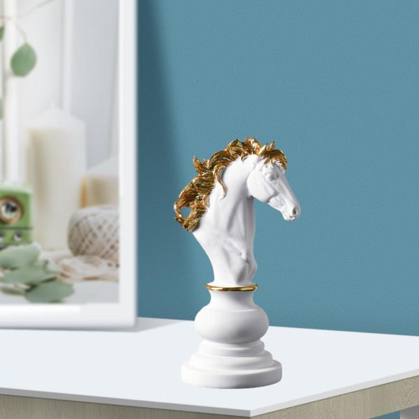 チェスの駒の像の彫刻工芸品の家の装飾テーブルの装飾の騎士