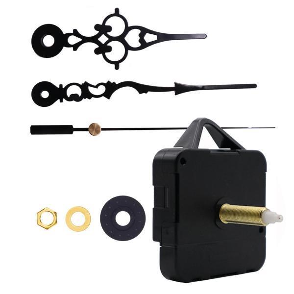 DIYウォールクォーツ時計ムーブメントメカニズム交換部品フラワーブラック